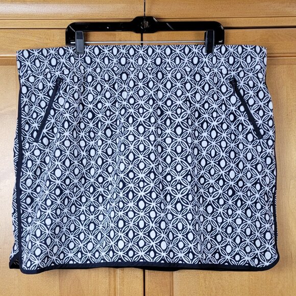 NWT T by Talbots Navy Geometric Print Stretch Skort - 3X - Picture 4 of 16
